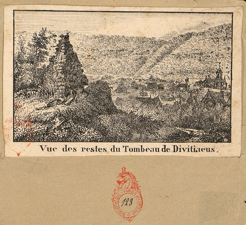 Vue des restes du Tombeau de Divitiacus.