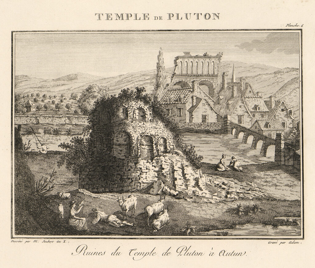 Temple de Pluton.
Ruines du temple de Pluton à Autun.