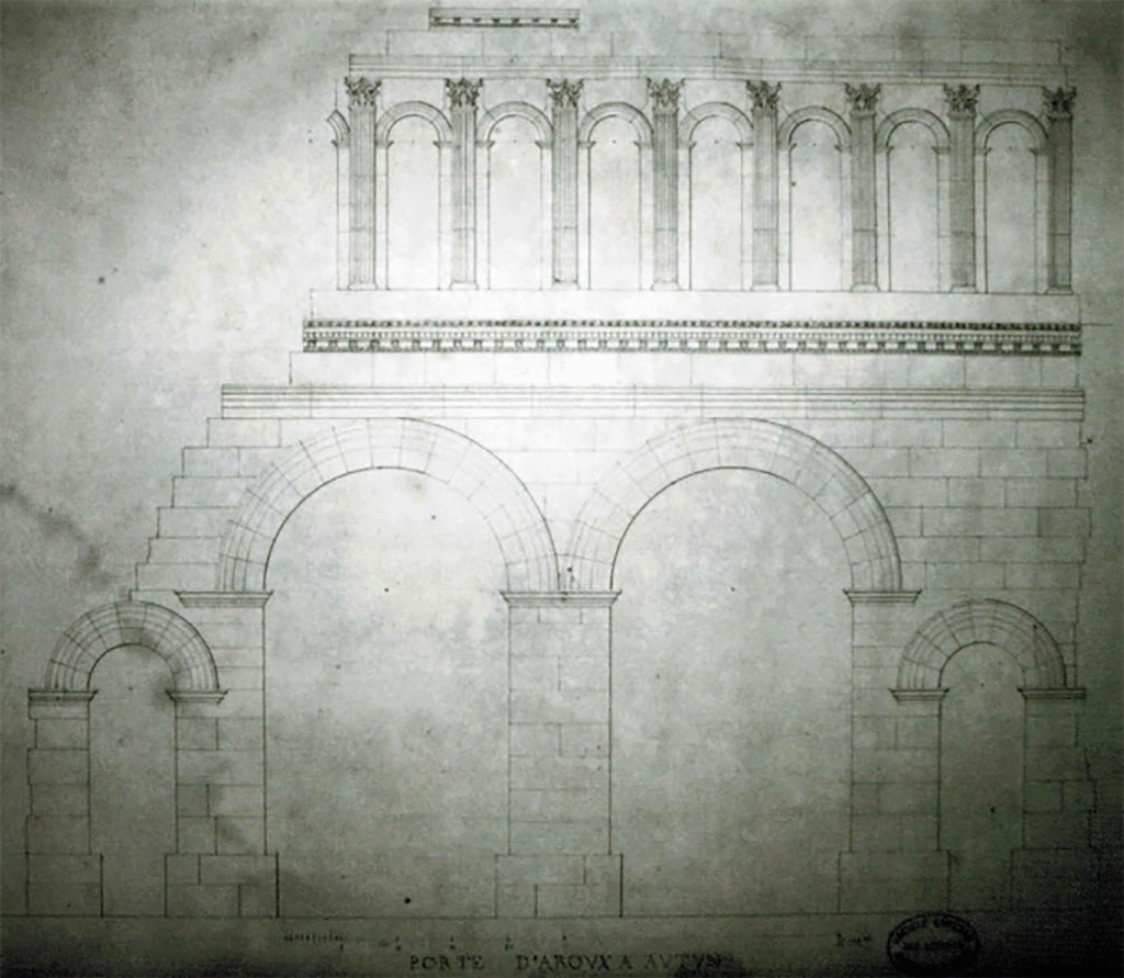 Porte d'Arroux à Autun