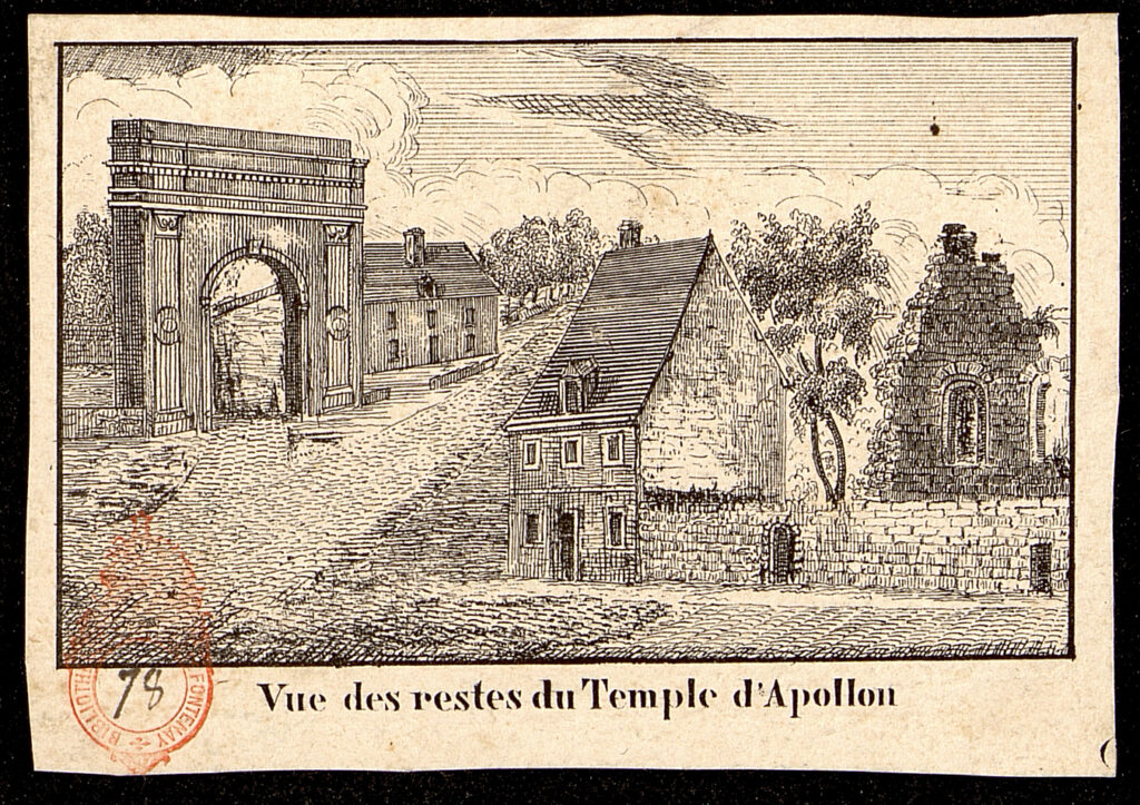 Vue des restes du Temple d'Apollon