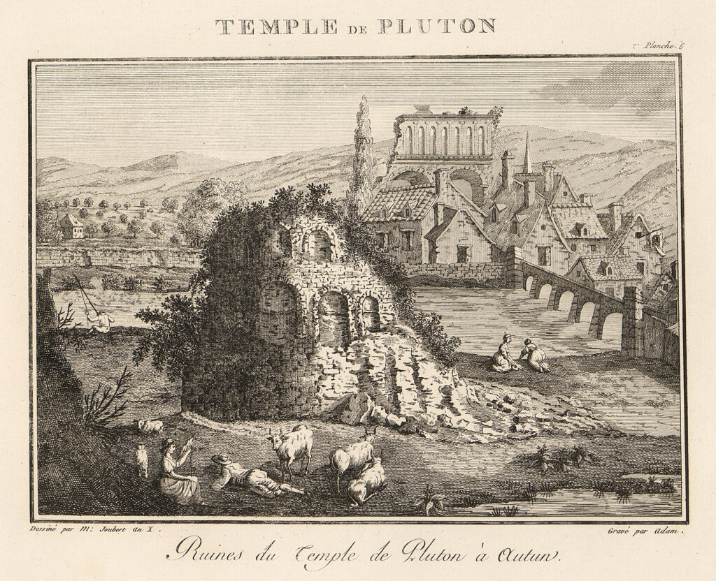 Temple de Pluton.
Ruines du temple de Pluton à Autun.